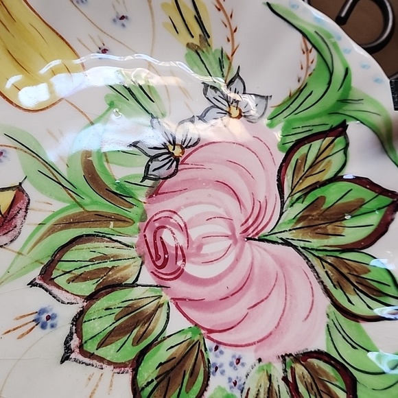 Vintage Blue Ridge Southern Potteries handpainted Nova Rose dinner plates - Picture 3 of 12